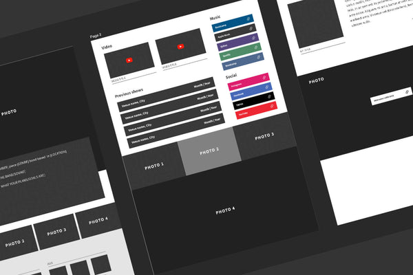 Free Artist EPK Template for Affinity